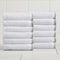 Great Bay Home White/Green Washcloth Set - Ultra-Soft Cotton, Boho-Chic Border Design