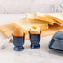 Hasense Ceramic Egg Cups for Soft Boiled Eggs, Porcelain Holders for Hard Boiled Eggs, Set of 2 Decorative Kitchen