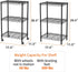 3 Pantry11.5D 17.5W 30.5H SINGAYE Small Shelves Storage Shelf Wire Shelving Unit Metal Shelf Adjustable Organizers