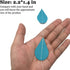 Yzurbu 24 Strings Raindrop Garland Decorations - Paper Hanging Rain Drops for Baby Shower, Party and Centerpieces