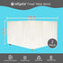 allgala White Tinsel Table Skirt 2-Pack - 29x108 Inch Metallic Foil Fringe Skirts for Party Decoration