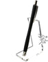 OnFireGuy 2pcs Acrylic Pen & Spoon Display Stand Easels | Holder for Fountain Pen, Ballpoint Pen & Spoon | 3-3/4" H x 1-9/16" W x 2-9/16" D