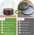 Portable Iron Mosquito Coil Holder with Handle, Round Heat-Resistant Incense Holder (Bronze)