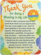 Blue Mountain Arts Appreciation Magnet with Easel Back, 4.9 x 3.6 Inches, Thank You Gift