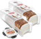Tafura Bread Storage Container (2 Pack) with Tray, Plastic Bread Box with Airtight Lid for Homemade Bread, BPA Free