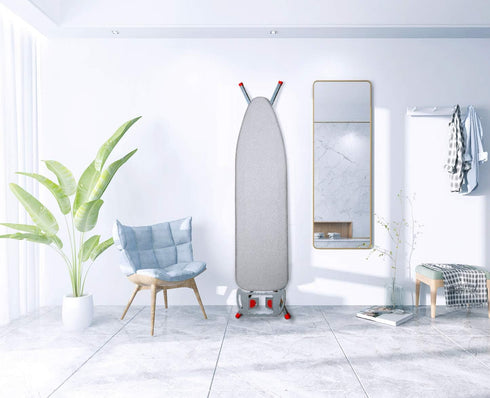 Dalykate 15x54 Ironing Board Cover and Pad - Elastic Edge, Scorch and Stain Resistant Thick Padding with Fasteners