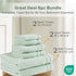 Set 6 (2 2 2 100% Comfort Spaces Luxury Bath - Pieces Bath Towels, Hand Towels, Washcloths) - Cotton, Quick-Dry