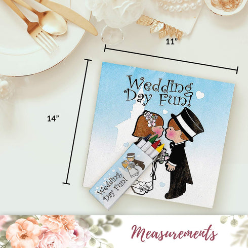 Set 12 Fun Express Children's Wedding Coloring Books - of activity pads, Crayons Included - Wedding Favors for Kids