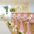 Dusty Rose Chiffon Table Runner - 27x120 Inches Long Elegant Sheer Fabric for Bridal Party Decorations