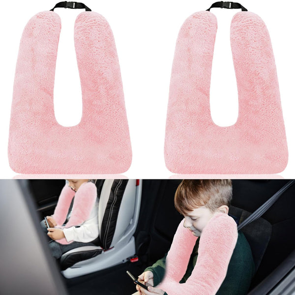 Hoteam 2 Pcs Travel Pillow Car Sleeping Kid Neck U Shaped for