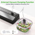 GERYON Vacuum Sealer, Vacuum Sealer Machine for Food Storage with Sealer Bags & Roll, Compact Design, Silver