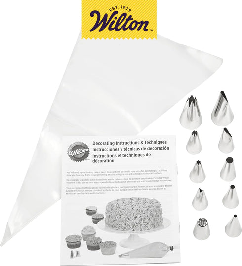 Wilton 20-Piece Beginning Buttercream Decorating Set, Cake Decorating Kit