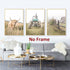 Farmhouse Scenery Pictures, Rustic Cow Wall Art, Vintage Farm Landscape Painting for Living Room