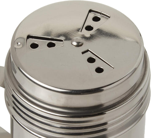 Tablecraft 10 oz Silver Stainless Steel Dry Rub Shaker with Handle