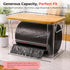 2.5 15 Trash Bag Dispenser with Front Opening, Stackable Garbage Bag Holder for Kitchen & Home, Fits Gallon Bags
