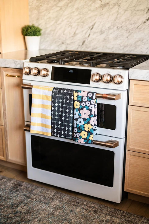 3 Pack|| || Double Sided || Not Your Ordinary Dish Towels || Waffle Weave Microfiber || Highly Absorbent || Hanging
