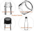 Ahhute 5oz Set 24 Sauce Bottles, Small Olive Oil Bottles with Shrink Capsules, Mini Vanilla Wine Bottle for Wedding