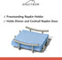 Spectrum Diversified Euro Flat Paper Napkin Holder, Kitchen Décor & Organization