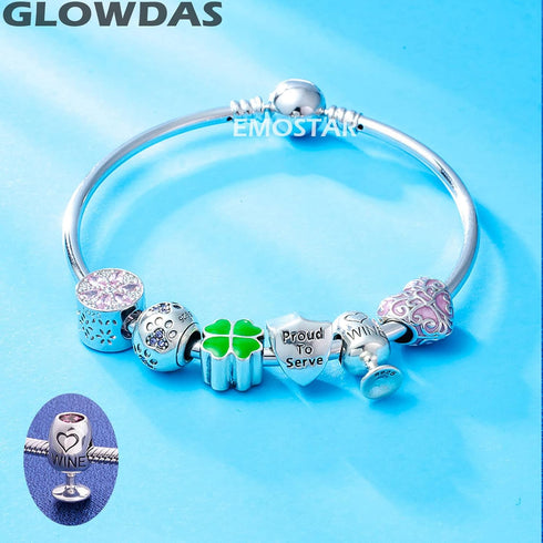 I Love Coffee and Drink Charms, 925 Sterling Silver Coffee Cup, Wine Glass, Ice Cream Cone Beads for European Bracelets