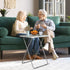 4 15 18.9 26 Grey,1PC) Garden you Portable Folding TV Tray Dinner Snack Trays Table Portable Foldable Table Small Sofa