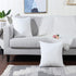 MANDIOO Pack of 2 Pure Snow White Faux Fur Throw Pillow Covers, 22x22 Inches