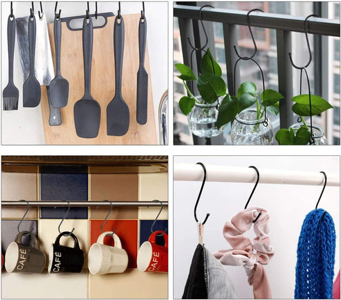 14 Pcs Heavy Duty 4.7 Inches Extra Large S Shape Hooks, Heavy-Duty Metal Hanging Hooks for Kitchenware and Gardening