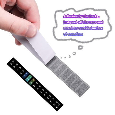 Zonon 12 Pcs Stick on Thermometer Strips, Horizontal Thermometer Stickers for Fermenting, Brewing, Wine, Beer