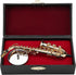 Instrument Ornament Gold Plated Miniature Saxophone Ornament Replica Musical Model with Gift