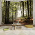 DZGlobal Forest Pathway in Misty Mountain Tapestry, Nature Landscape Wall Hanging Art for Living Room Bedroom Kitchen