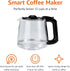 Programmable 12 (1.9 Amazon Basics Cup Drip Coffee Maker with Glass Coffee Pot Qt), Auto Shut-off, Touch Screen, Auto