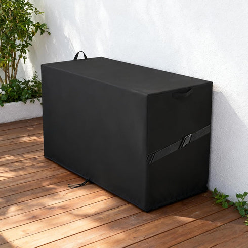 150 60 27''W 27 Deck Box Cover for Ortus Collective Gallon Deck Box, Double Layer Waterproof Resin Storage Box Covers