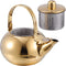 Cabilock Stainless Steel Teapot 1000ML with Removable Infuser & Spout Filter, Stovetop Safe Kettle