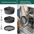 Slow Cooker Liners, 1 PCS Grey Foldable Reusable Silicone Cooking Liners for Crock-Pot & Hamilton Beach 6-7 QT,