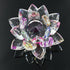 OwnMy Sparkle Crystal Lotus Flower Hue Reflection Feng Shui Home Decor with Gift Box (4 Inch/100MM Rainbow)