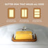MKLZ Countertop, Glass Butter Dish with Lid, Clear Domed Cheese Dish with Handle, Large Butter Keeper Saver with Cover