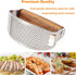 Set Garlic Press Rocker Stainless Steel Ginger Crusher, Garlic Mincer and Squeezer Kitchen Gadget with Ergonomic