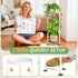 2 KMOTASUO Tier White Plant Stand Indoor for Large Tall Heavy Duty Planter, Multiple Sturdy Metal Flower Corner Rack