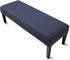 YISUN Jacquard Dining Bench Covers - Stretch Washable Removable Slipcover for Dining Rooms (Navy Blue)