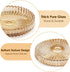 OGANAZI Set 5- Modern Clear Coaster of Glass Coasters for Drinks Crystal Coasters Round Cup Coasters Coffee Table Decor