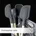 All-Clad Specialty Silicone Kitchen Gadgets Spatula Kitchen Tools, Silver Stainless Steel and Black