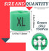 Swpeet 150Pcs Green Plastic Clothes Hanger Size Markers Assortment Kit, XL by Swpeet