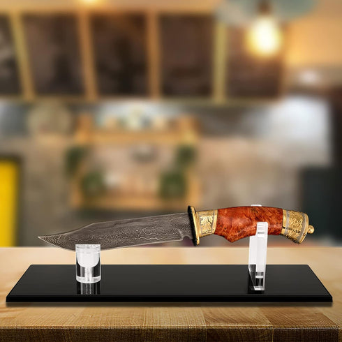 Acrylic Knife Display Stand, Desktop Knife Holder for Home Decor, Single Knife Holder