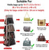 Lirex Handbag Hanging Organizer, 8 Pocket Purse Storage Hanger, Foldable Oxford Cloth Closet for Family Bedroom, Black.