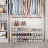 3 Closet 24 3-Tier) LINZINAR Shoe Rack Long Tier Shoe Storage Organizer Metal Wide Shoe Shelf for Entryway Bedroom