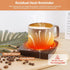 VOBAGA Imitation Wood Grain Coffee Cup Warmer & Mug Warmer for Desk, Electric Beverage Warmer Plate with 3 Temperature