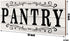 Pantry Sign Wall Decor - Rustic Retro Wooden Art Printed Decor for Home Room Holiday Decoration, 16 x 6 Inches (White)