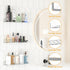 6 Pack LAZYROSY Floating Shelves - Clear Acrylic/PET Wall Mounted Non-Drilling Storage Rack with Adhesive, Invisible