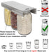 Mason Jar Organizer, Canning Rack for 4-64 oz Jars, Under Cabinet and Pantry Food Storage Hanger Accessories (2Pcs)