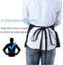 BOHARERS Black Waist Apron with 3 Pockets - Short Aprons for Waitress Waiter Server