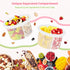 Torchero 4 Pack 16 oz Overnight Oats Containers with Lids and Spoons - Glass Mason Jars with Separate Compartments